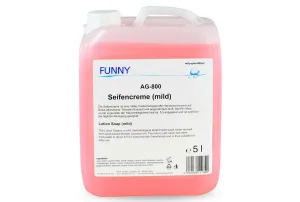 Seifencreme Funny, rosa, mikroplastikfrei, 5 Liter