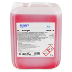 FUNNY WC-Reiniger dickflüssig im 10 Liter Kanister, AG-475, rote Reinigungsflüssigkeit